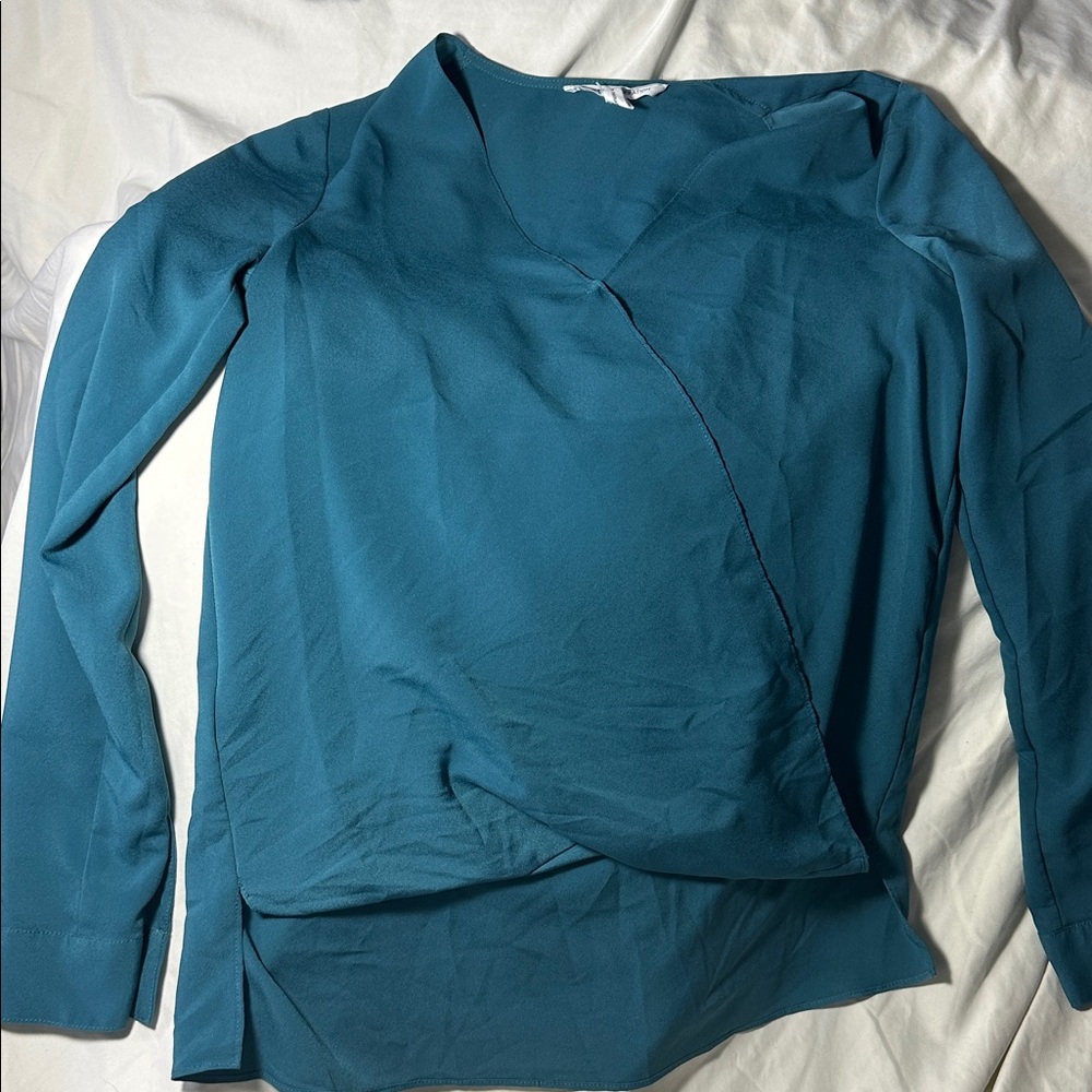 BCBG Elegant Teal Women's Blouse